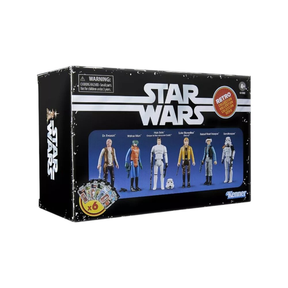 Hasbro Star Wars Retro Collection Episode IV A New Hope 6-pack 3.75” Figures New